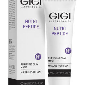 GIGI Nutri Peptide Purifying Clay Mask 50 ml (with box) – clarifying clay mask that detoxifies pores and balances oily skin