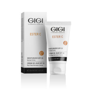 GIGI Ester C Moisturizer SPF 20 50 ml (with box) – brightening daily cream with vitamin C and sun protection for normal to dry skin