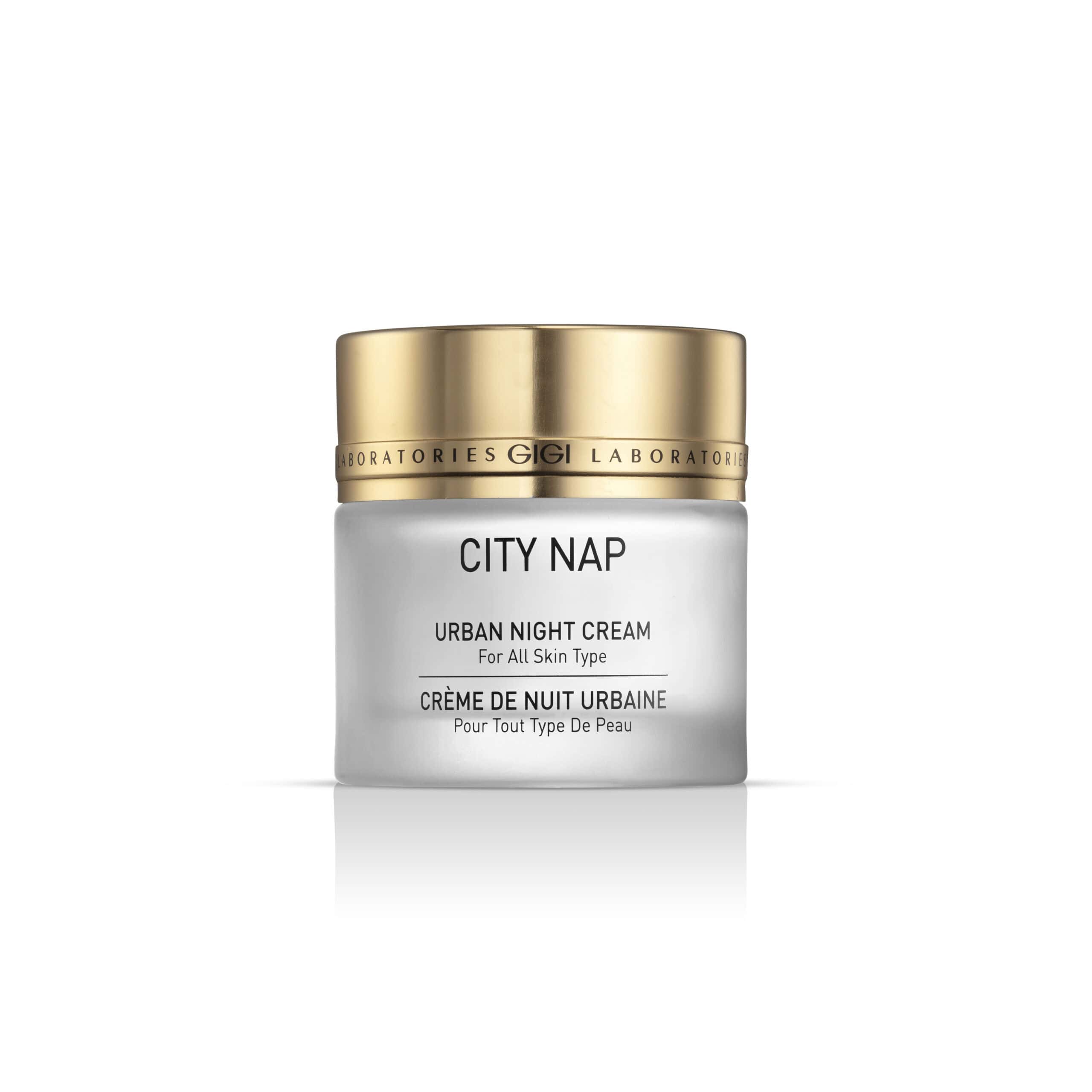 GIGI CITY NAP URBAN NIGHT CREAM 50ml - Beauty Center CY GIGI City Nap Urban Night Cream 50 ml – nourishing night cream with spirulina, shea butter, and niacinamide to support skin regeneration and hydration
