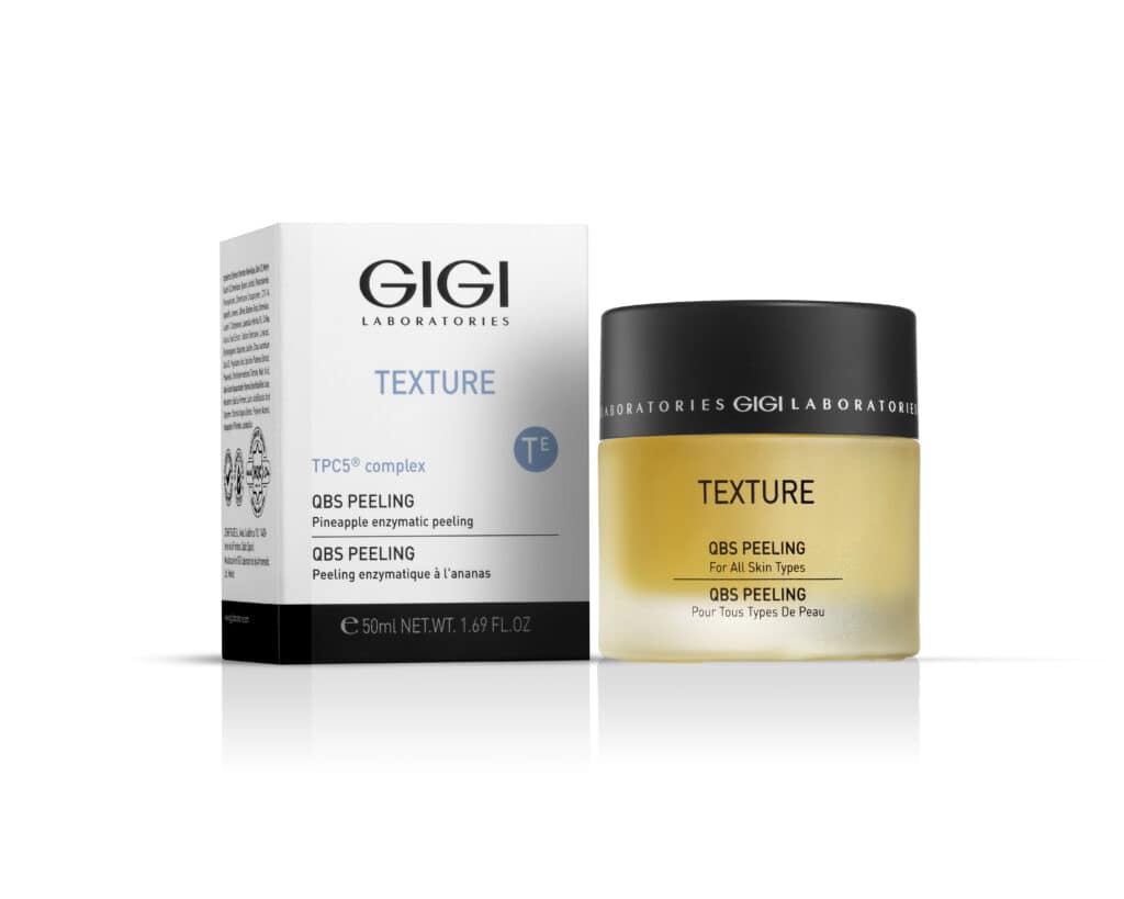 GIGI Texture QBS Peeling 50 ml (with box) - Beauty Center CY GIGI Texture QBS Peeling 50 ml (with box) – pineapple enzymatic peel with TPC-5 complex for gentle exfoliation and skin renewal