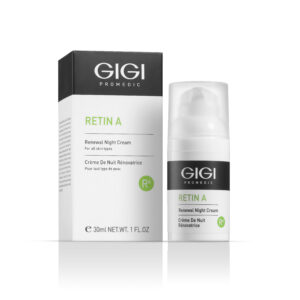 GIGI Retin A Renewal Night Cream 30 ml (with box) – detoxifying night cream that enhances skin renewal, evens tone, and reduces wrinkles